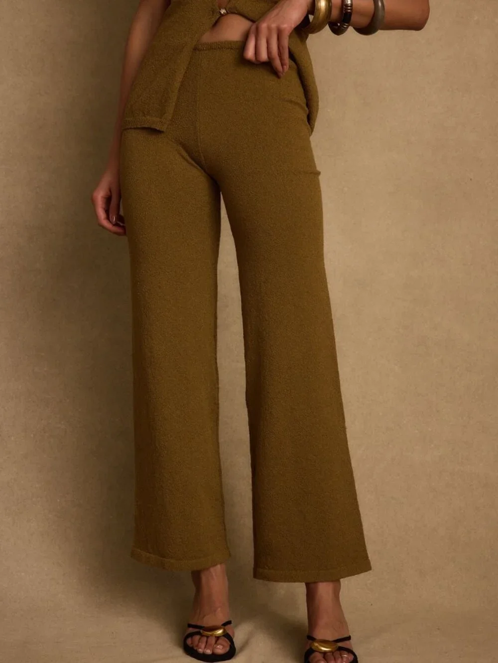 12th Tribe Cresta Moss Knit Pants Size SS